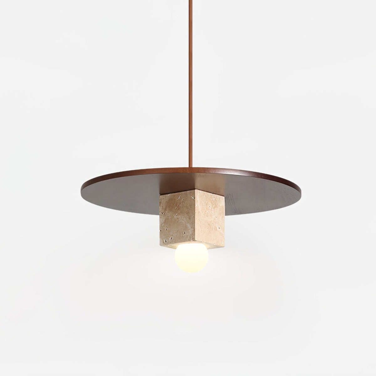 Sarix Geometric Travertine Pendant Light