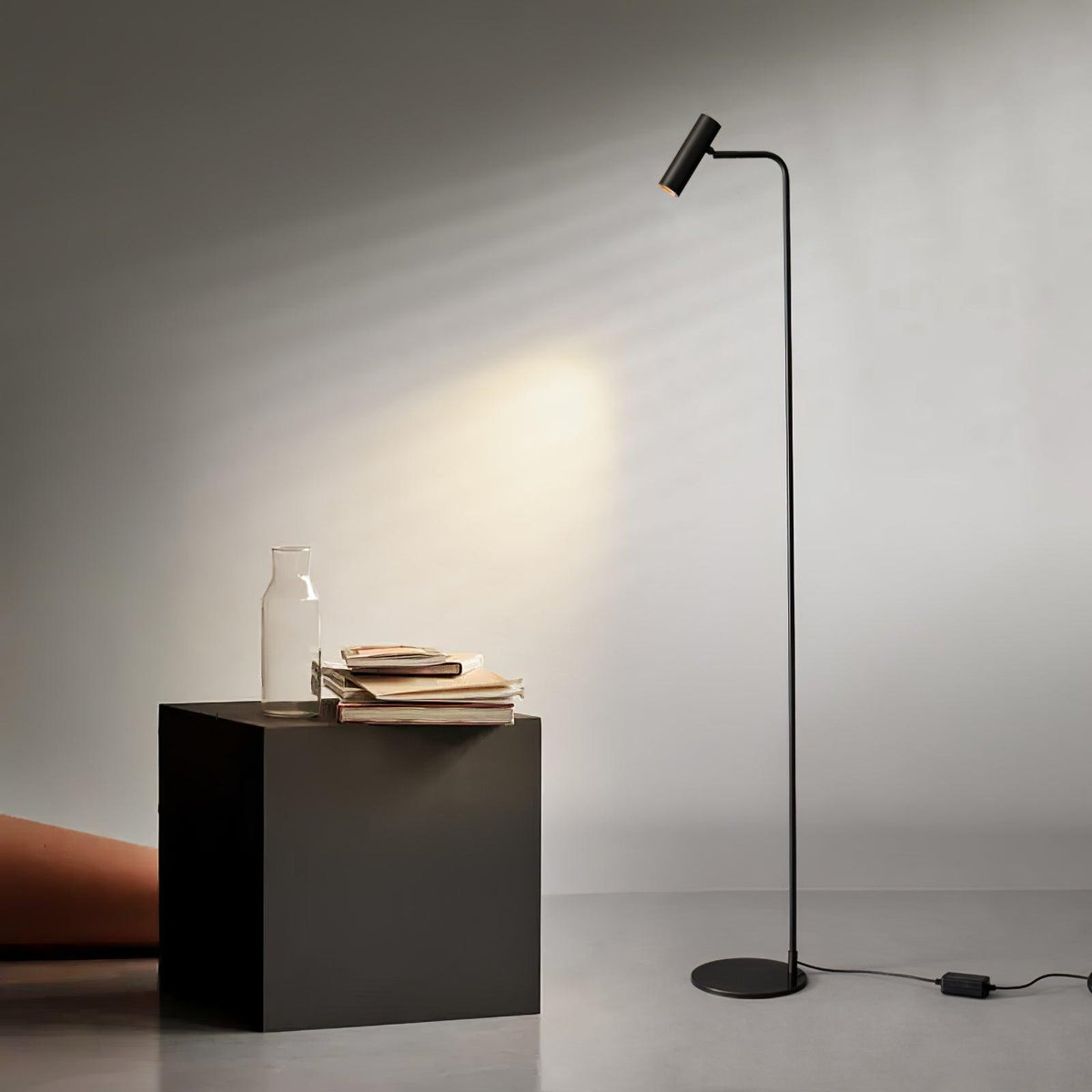 Nirixa Brass Industrial Floor Lamp