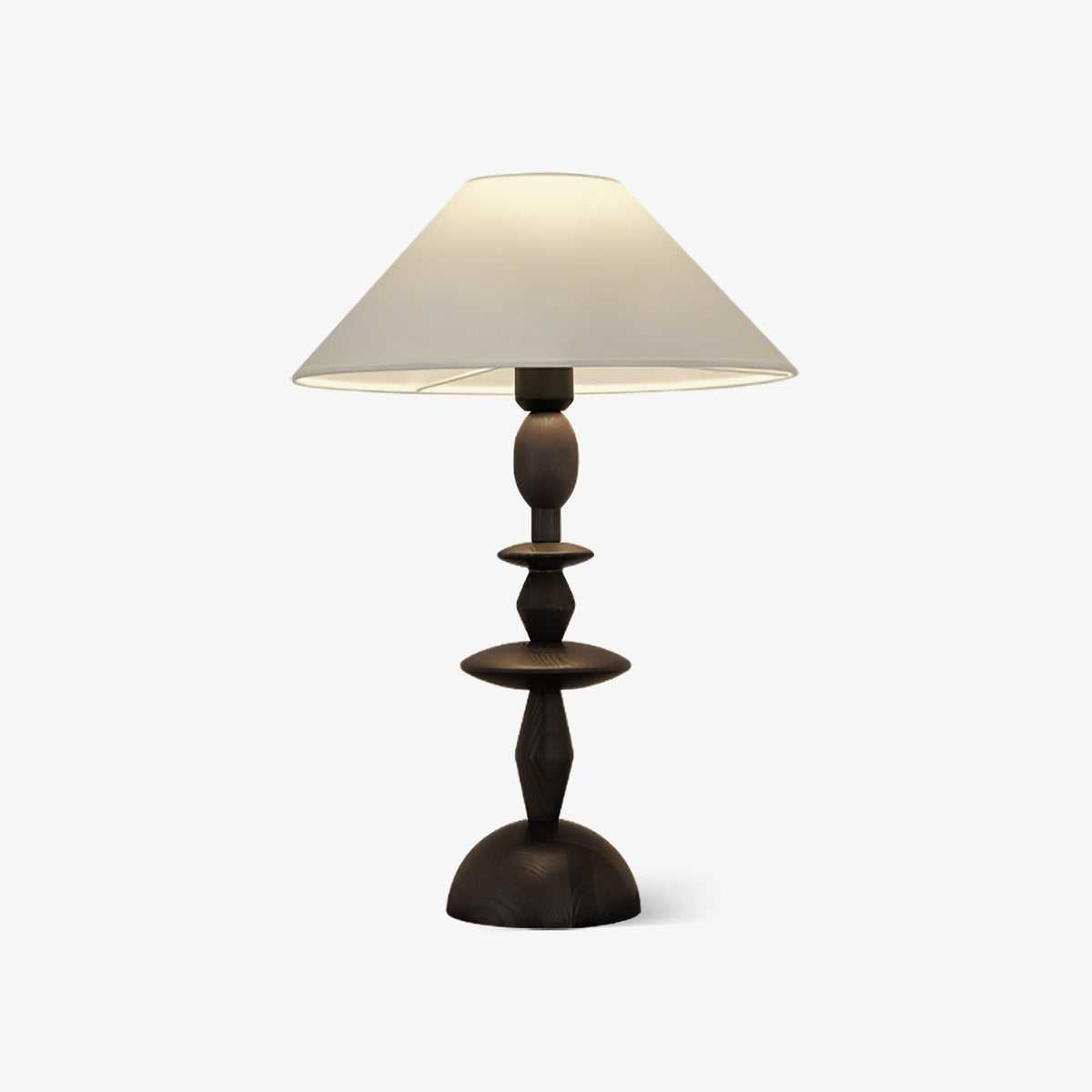 Halenir Wood Fabric Table Lamp