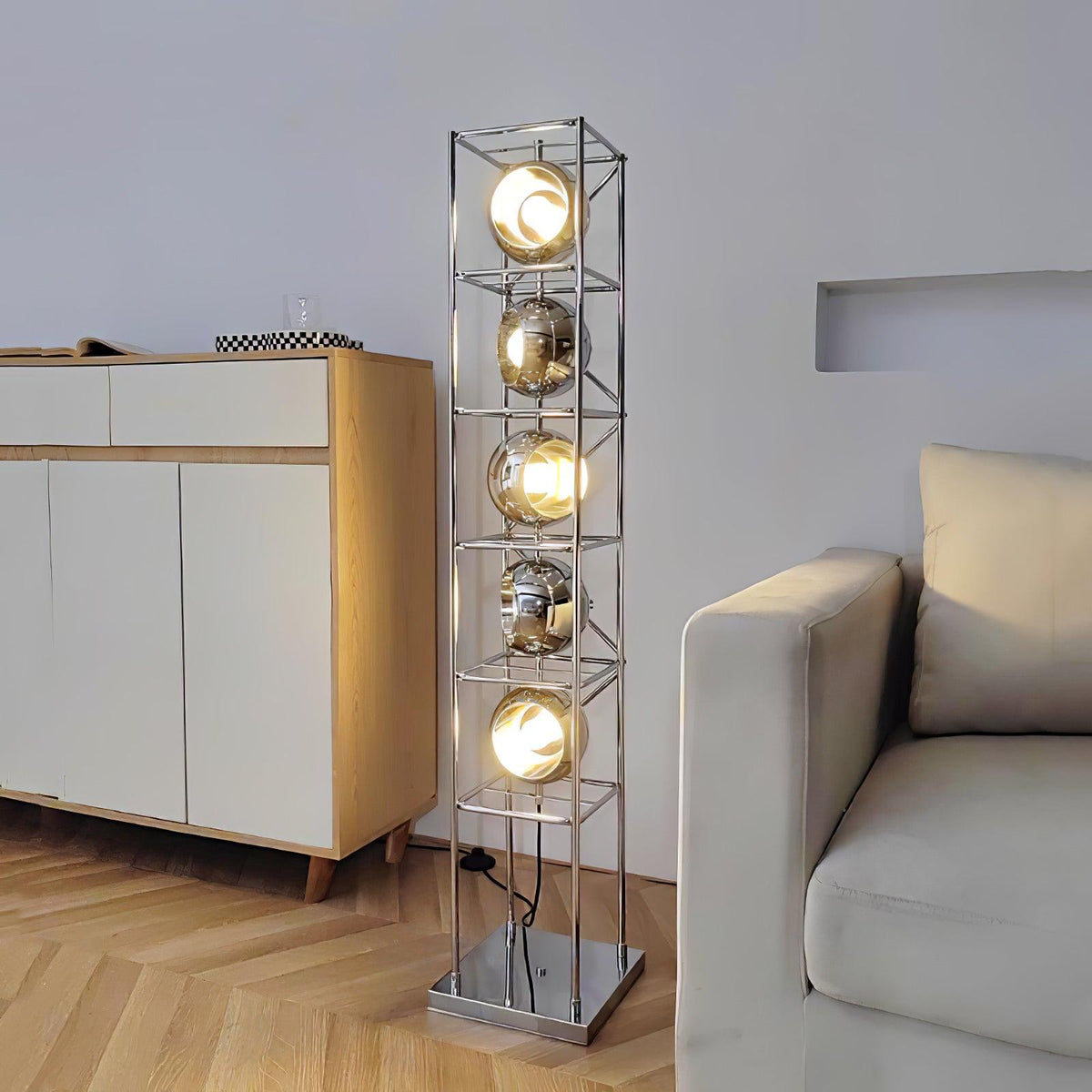 Halvor Industrial Floor Lamp