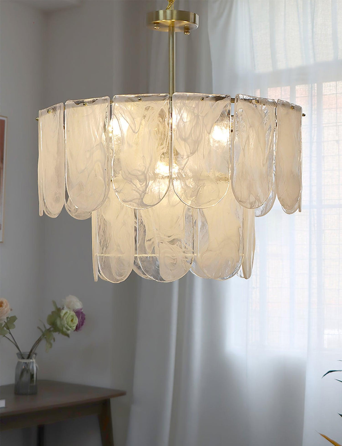 Eiraline Chandelier Traditional Classic Glass Metal