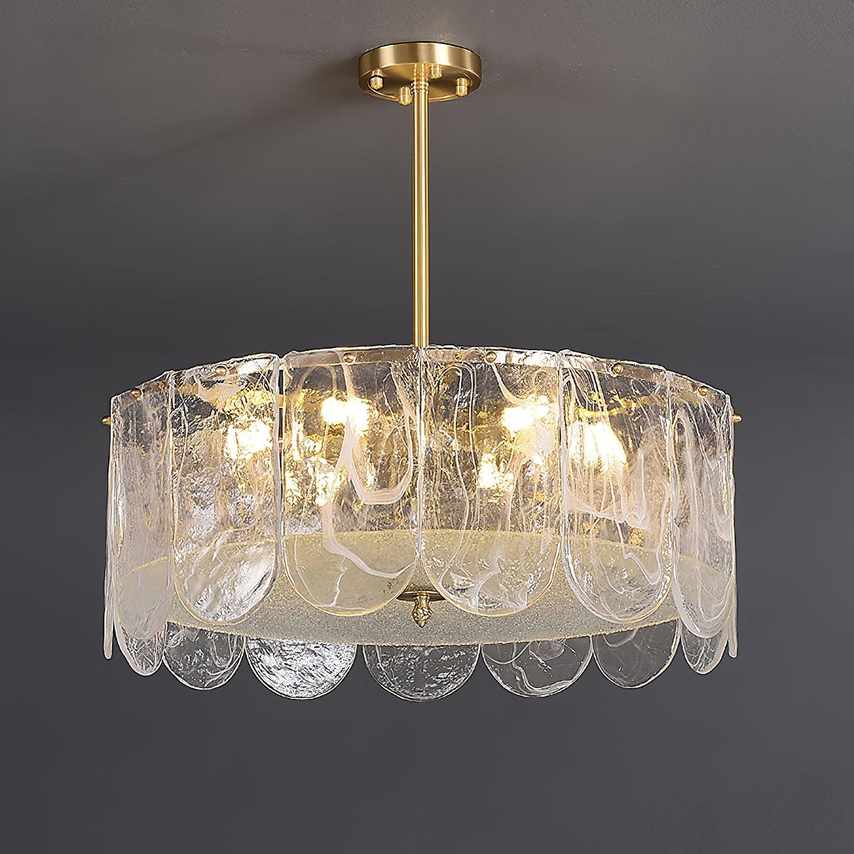 Eiraline Chandelier Traditional Classic Glass Metal