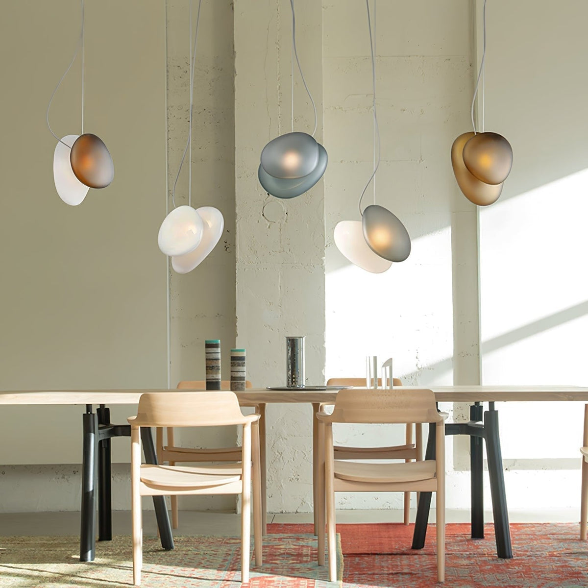 Nivelle Translucent Frosted Glass Pendant Light