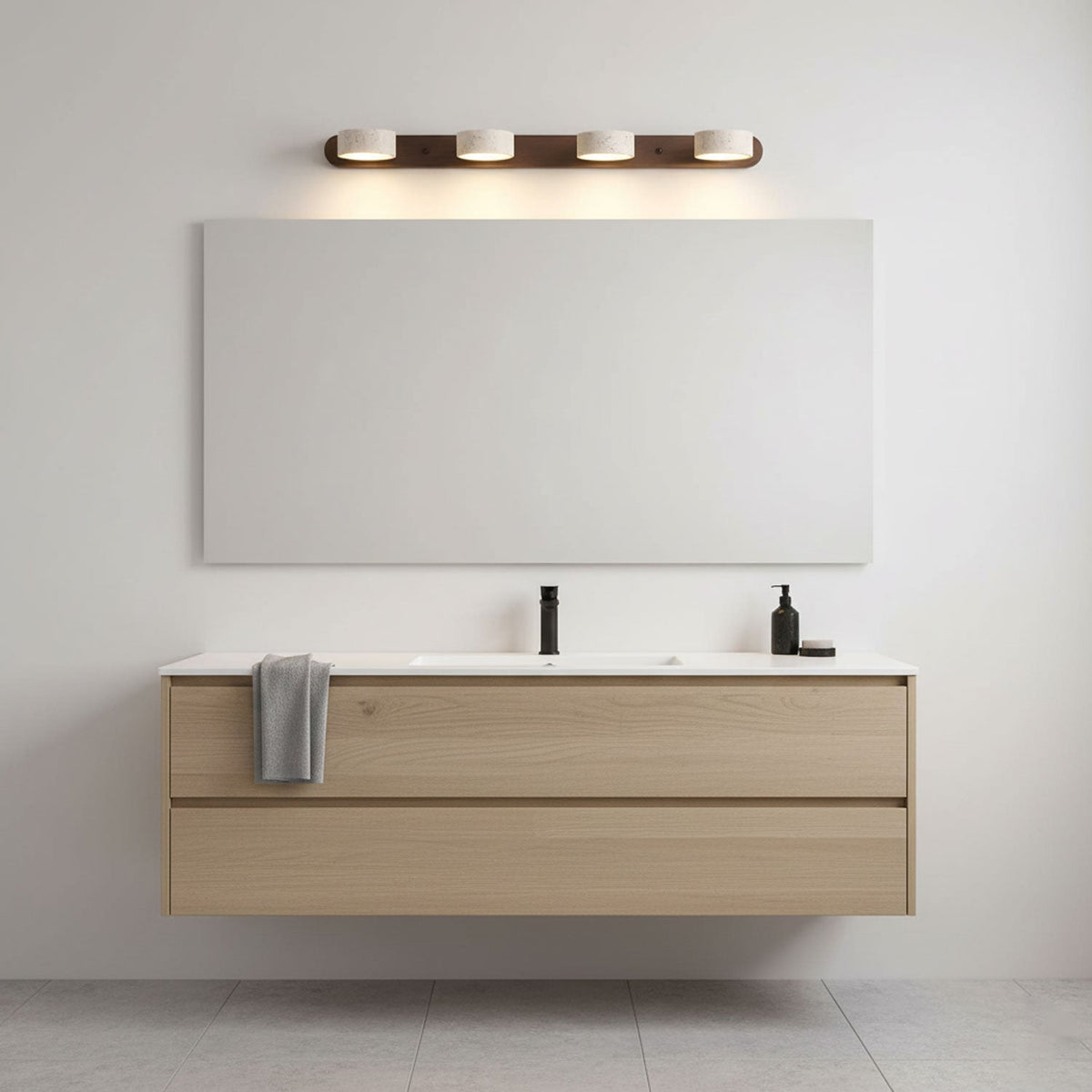 Hewen Travertine Duo Indoor Wall Light