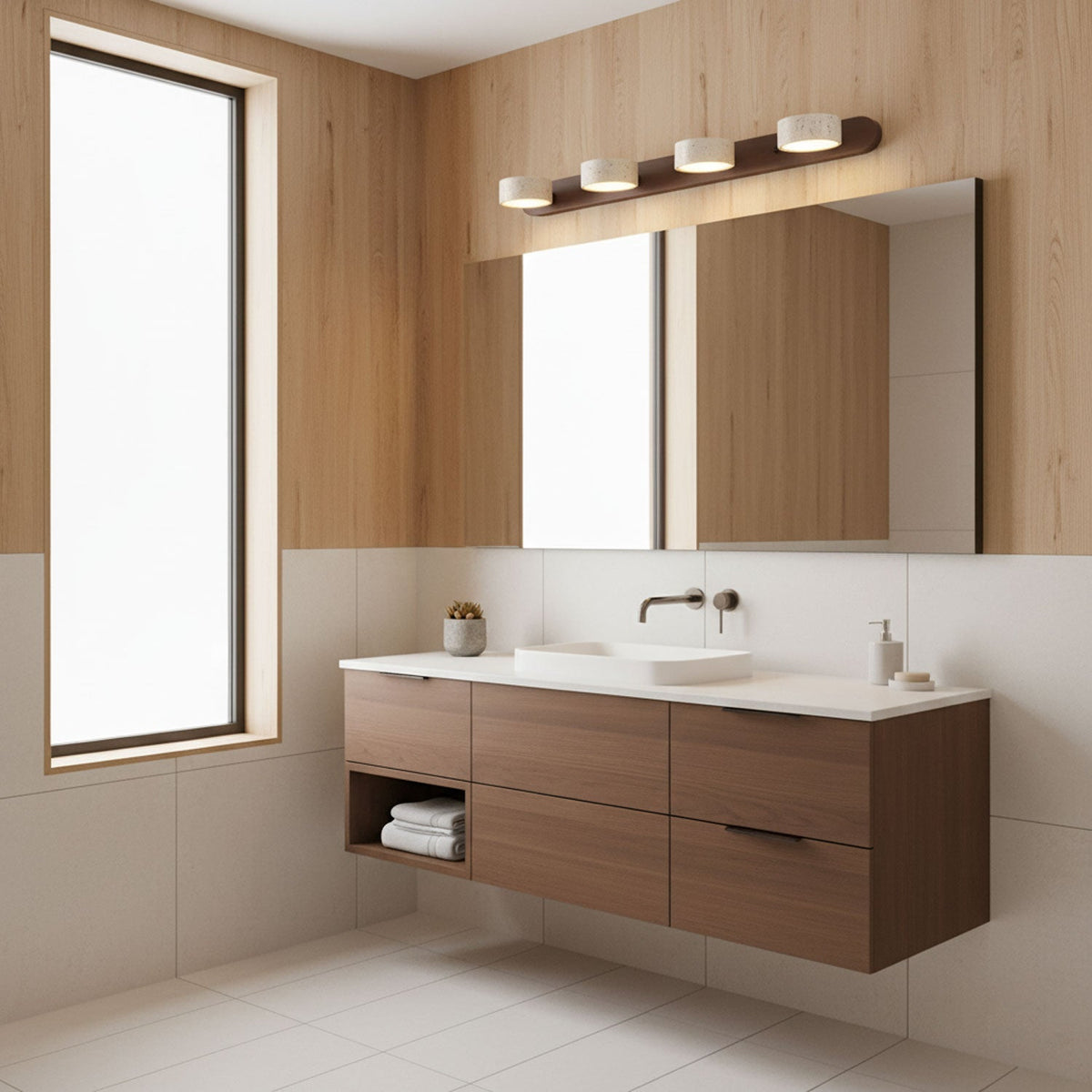 Hewen Travertine Duo Indoor Wall Light