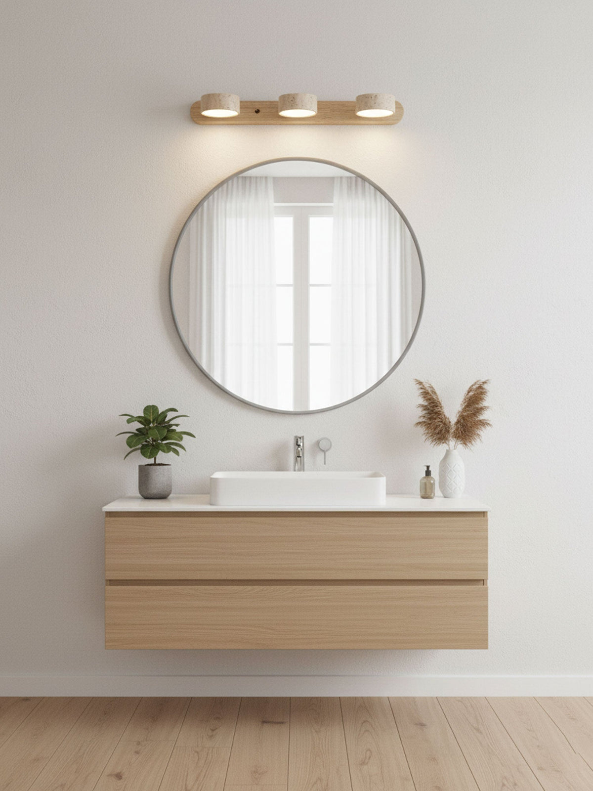 Hewen Travertine Duo Indoor Wall Light