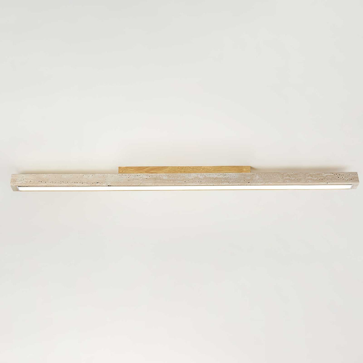 Valinian Minimalist Travertine Linear Ceiling Light