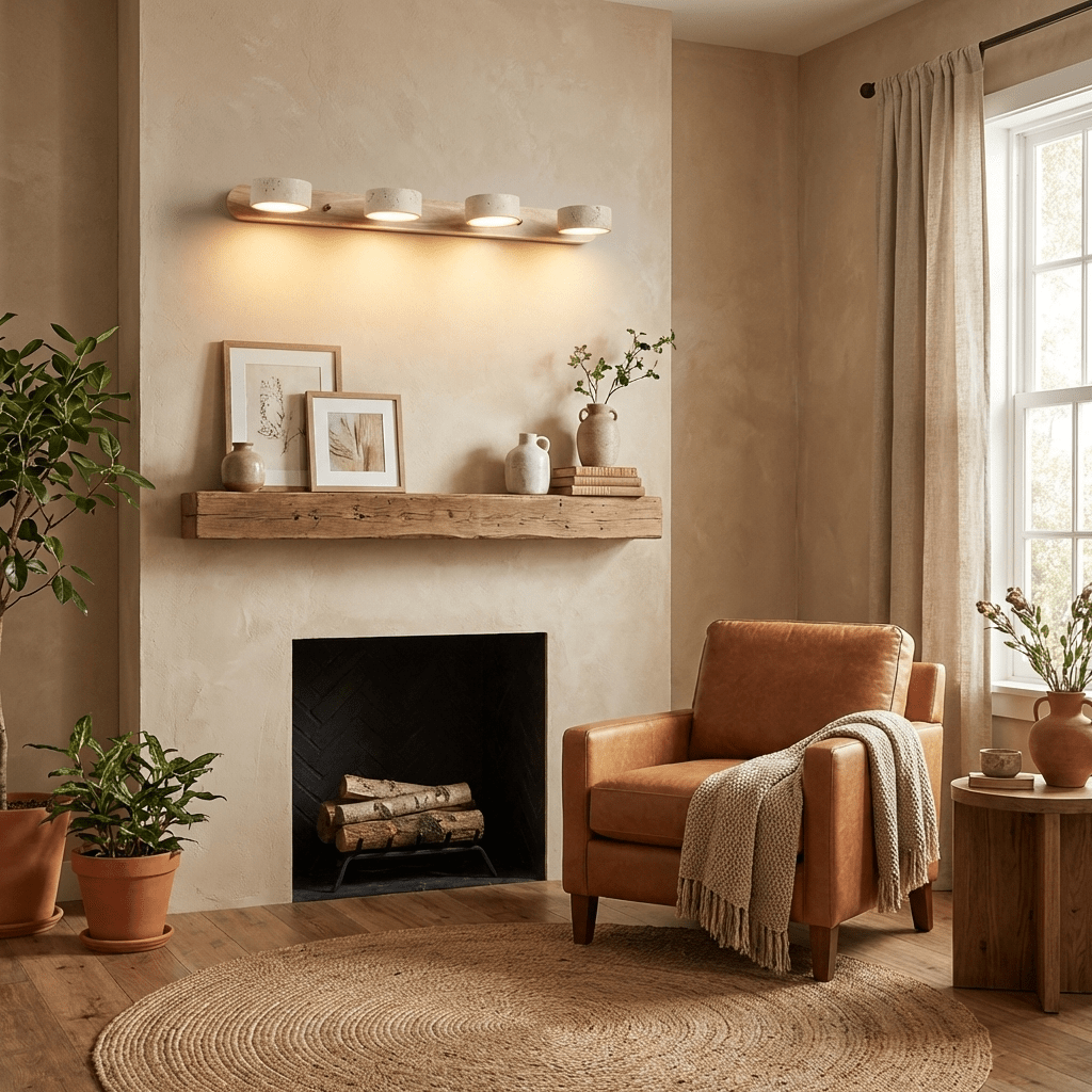 Hewen Travertine Duo Indoor Wall Light