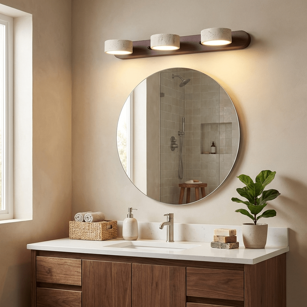 Hewen Travertine Duo Indoor Wall Light