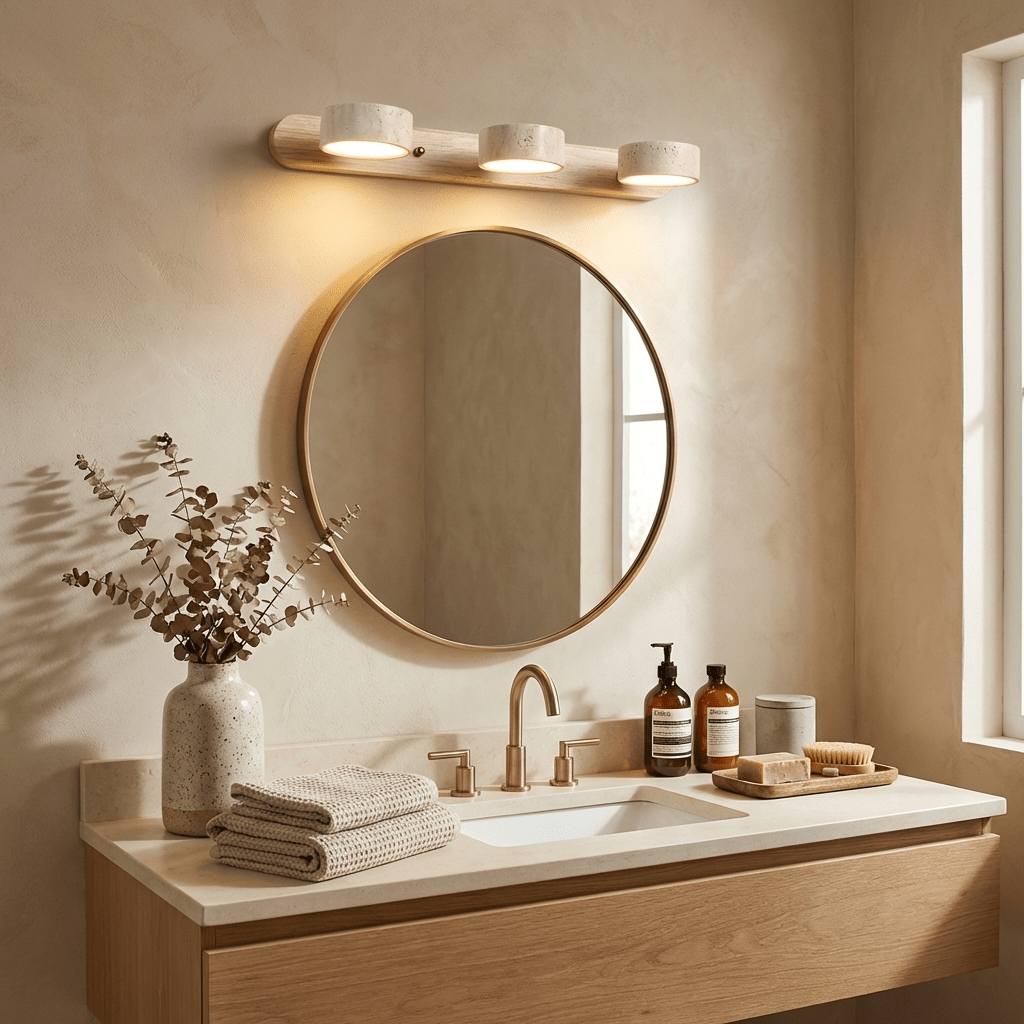 Hewen Travertine Duo Indoor Wall Light