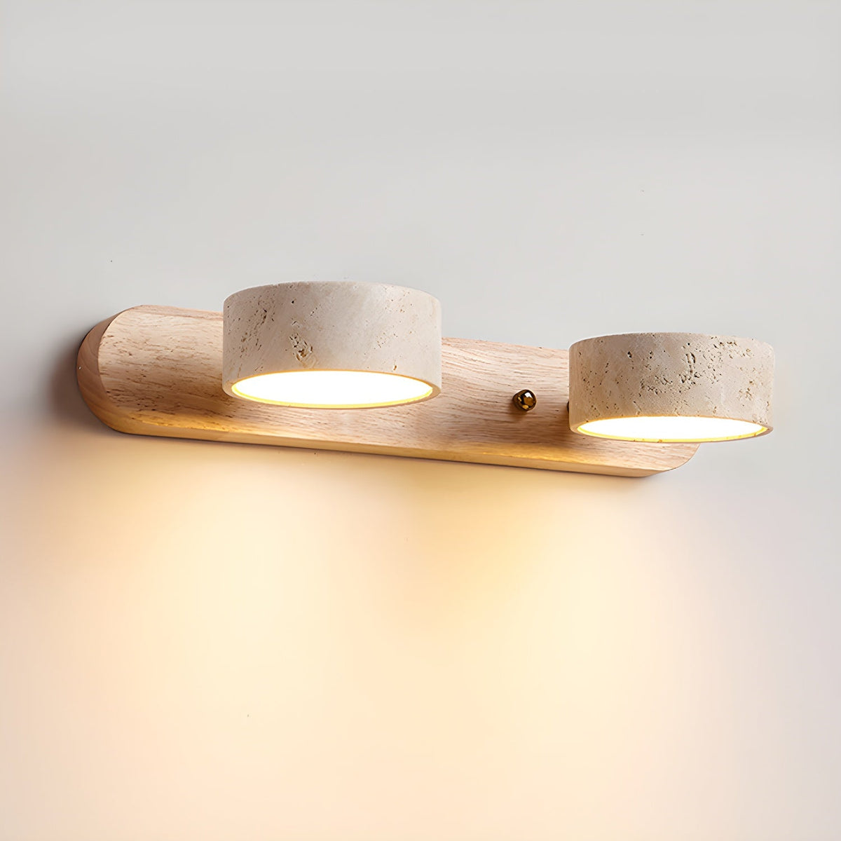 Hewen Travertine Duo Indoor Wall Light