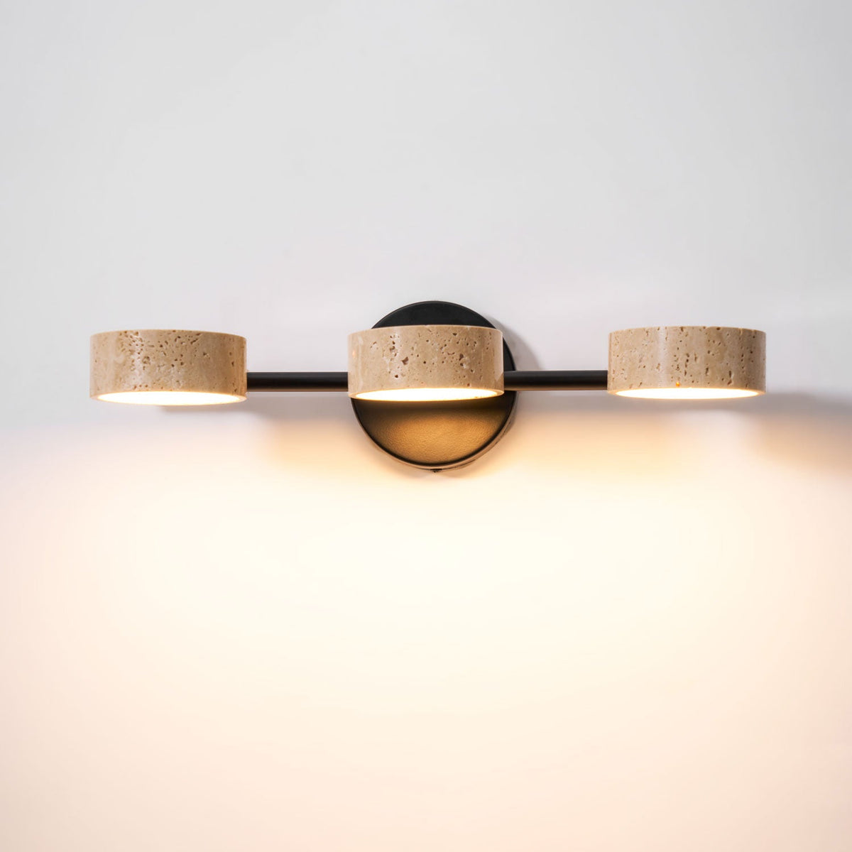 Ceshair Wall Light  Multi Head Travertine Vanity Light
