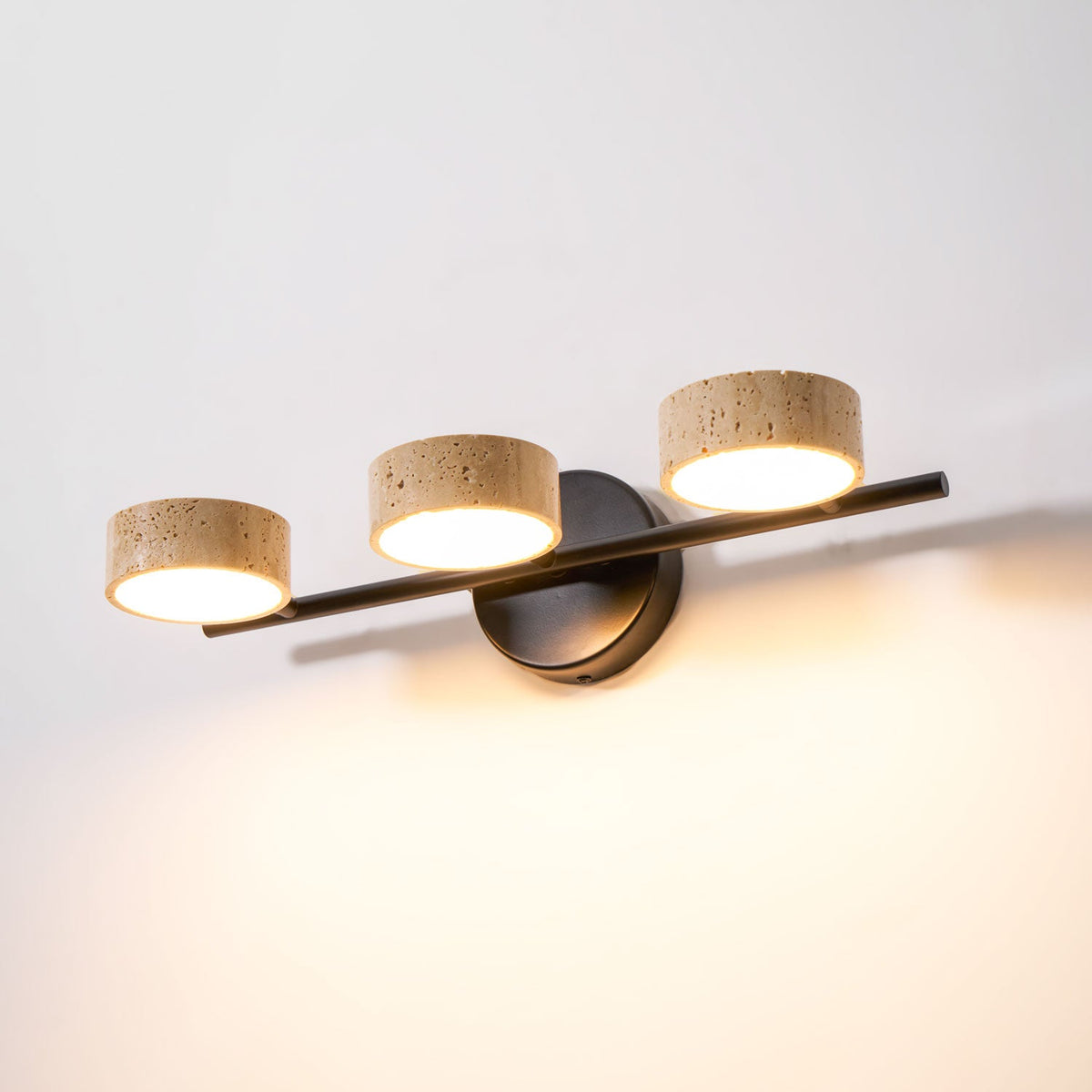 Ceshair Wall Light  Multi Head Travertine Vanity Light