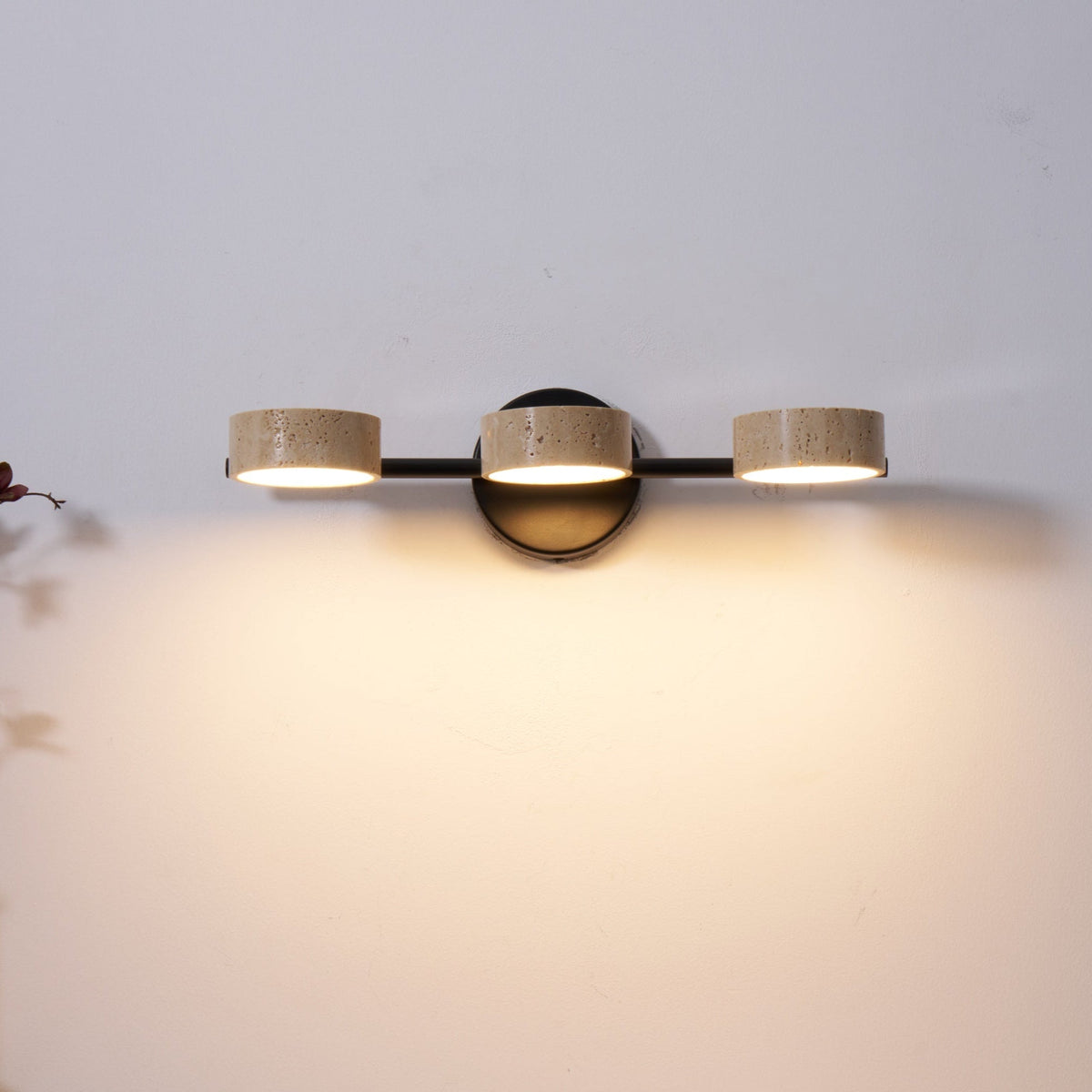 Ceshair Wall Light  Multi Head Travertine Vanity Light