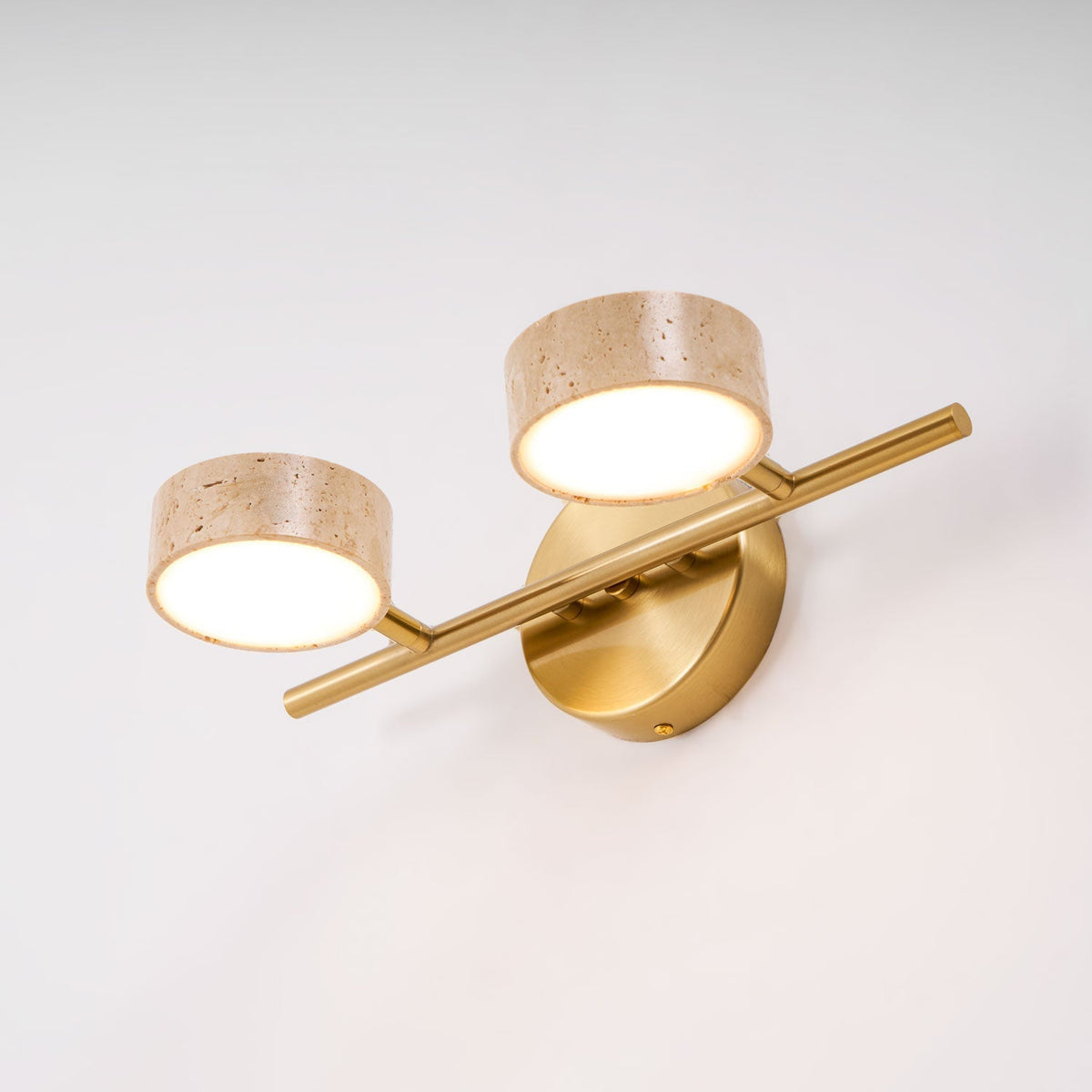 Ceshair Wall Light  Multi Head Travertine Vanity Light