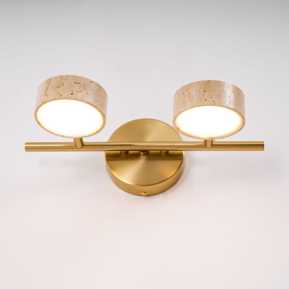 Ceshair Wall Light  Multi Head Travertine Vanity Light