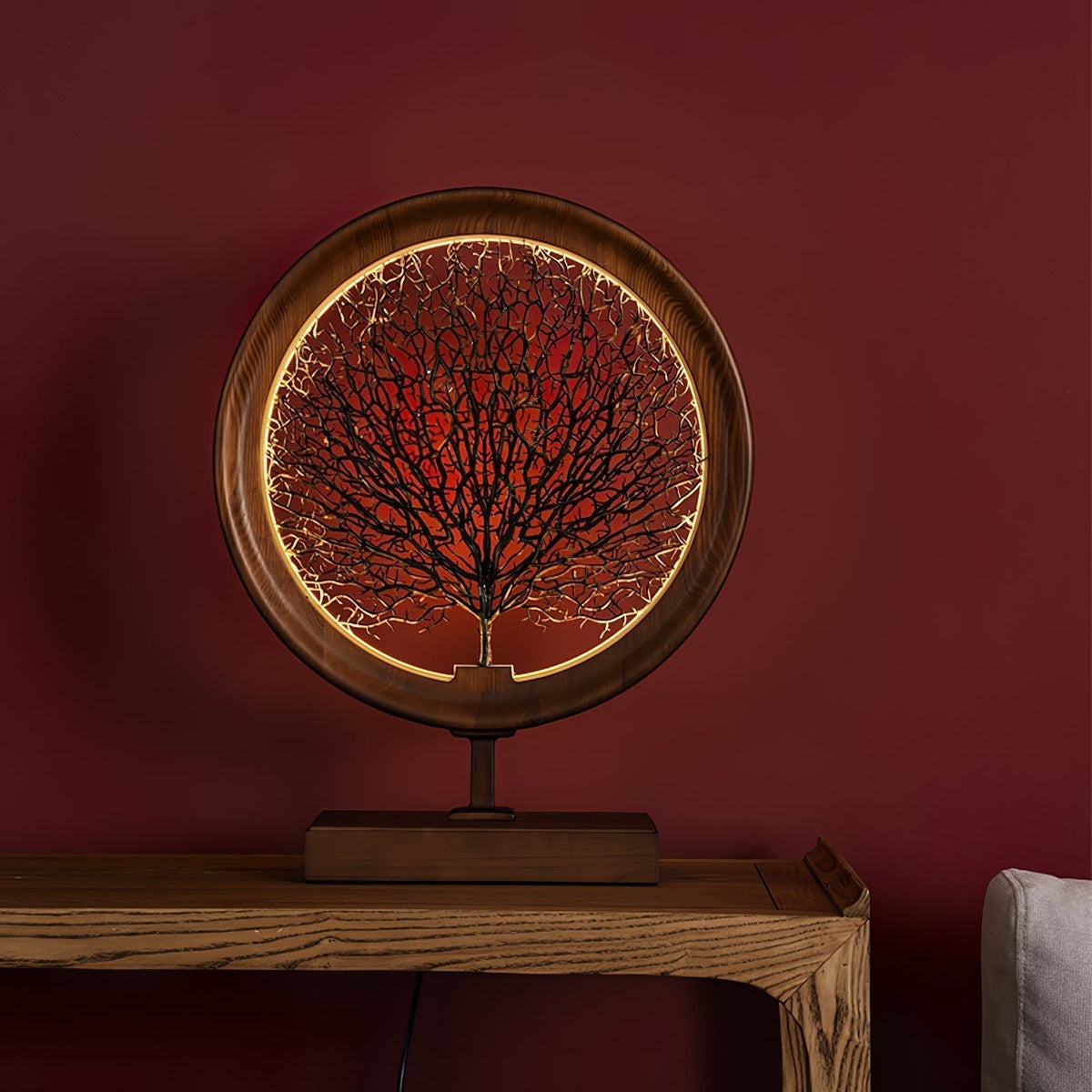 Sylalella Modern Wood Table Lamp