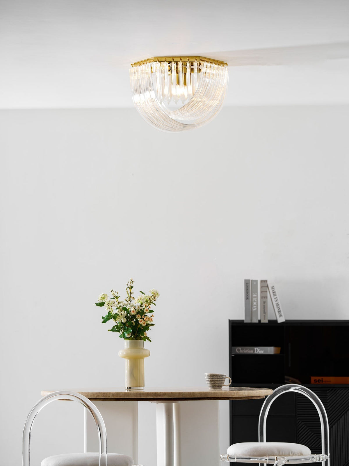 Nern Postmodern Luxury Glass Ceiling Lamp