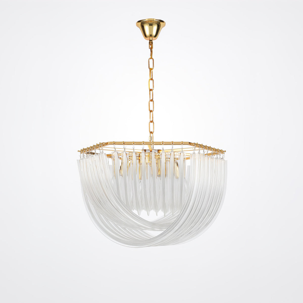 Sylnen Chandelier Clear Curved Tiered