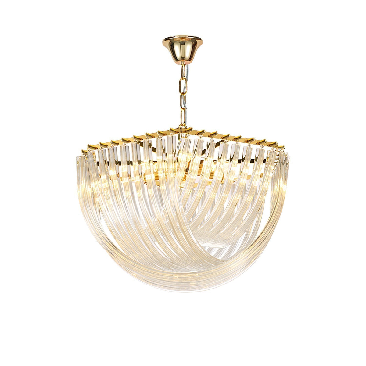 Sylnen Chandelier Clear Curved Tiered