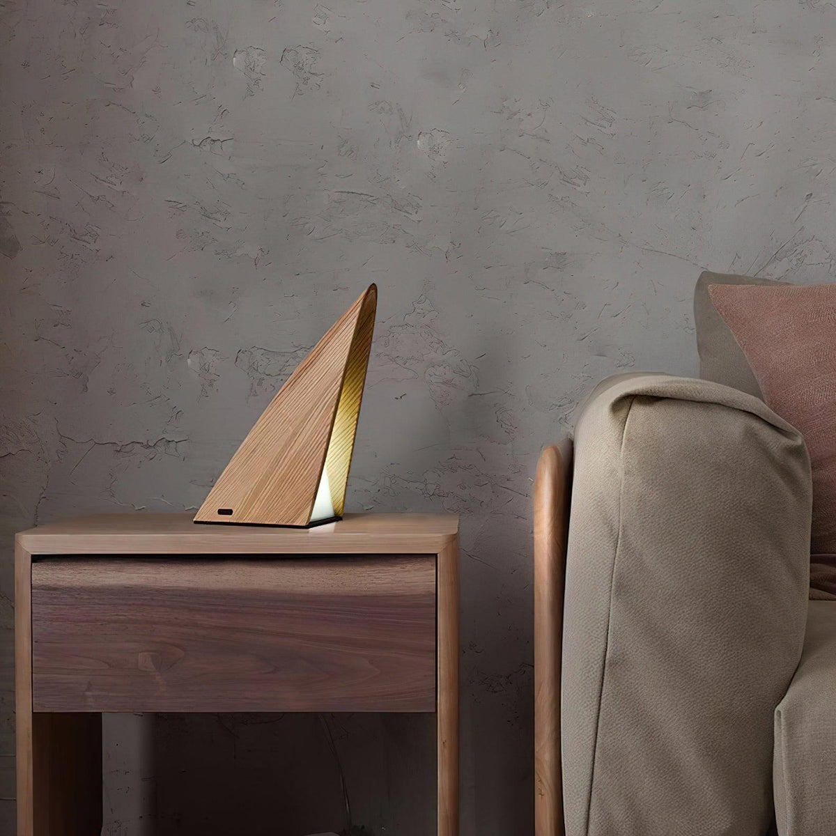 Justin Minimalist Wood Table Lamp