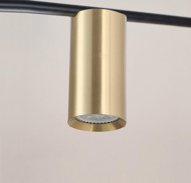 Solenelle Chandelier Tribes Brass Linear Cylinder