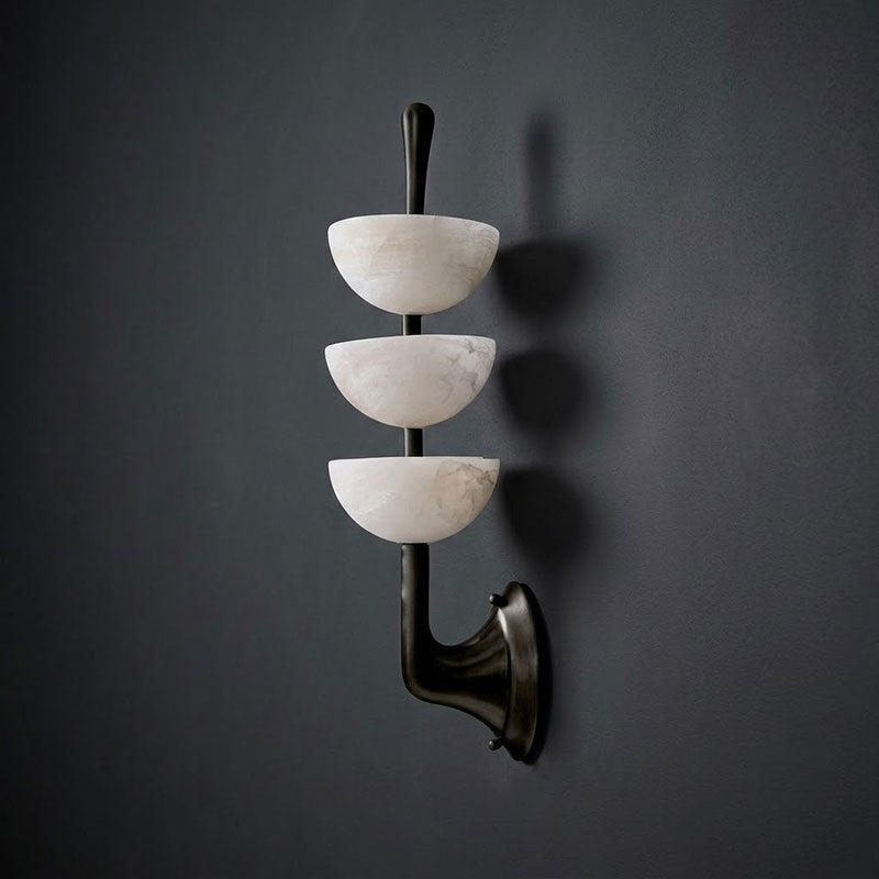 Pamio Triple Alabaster Indoor Wall Light