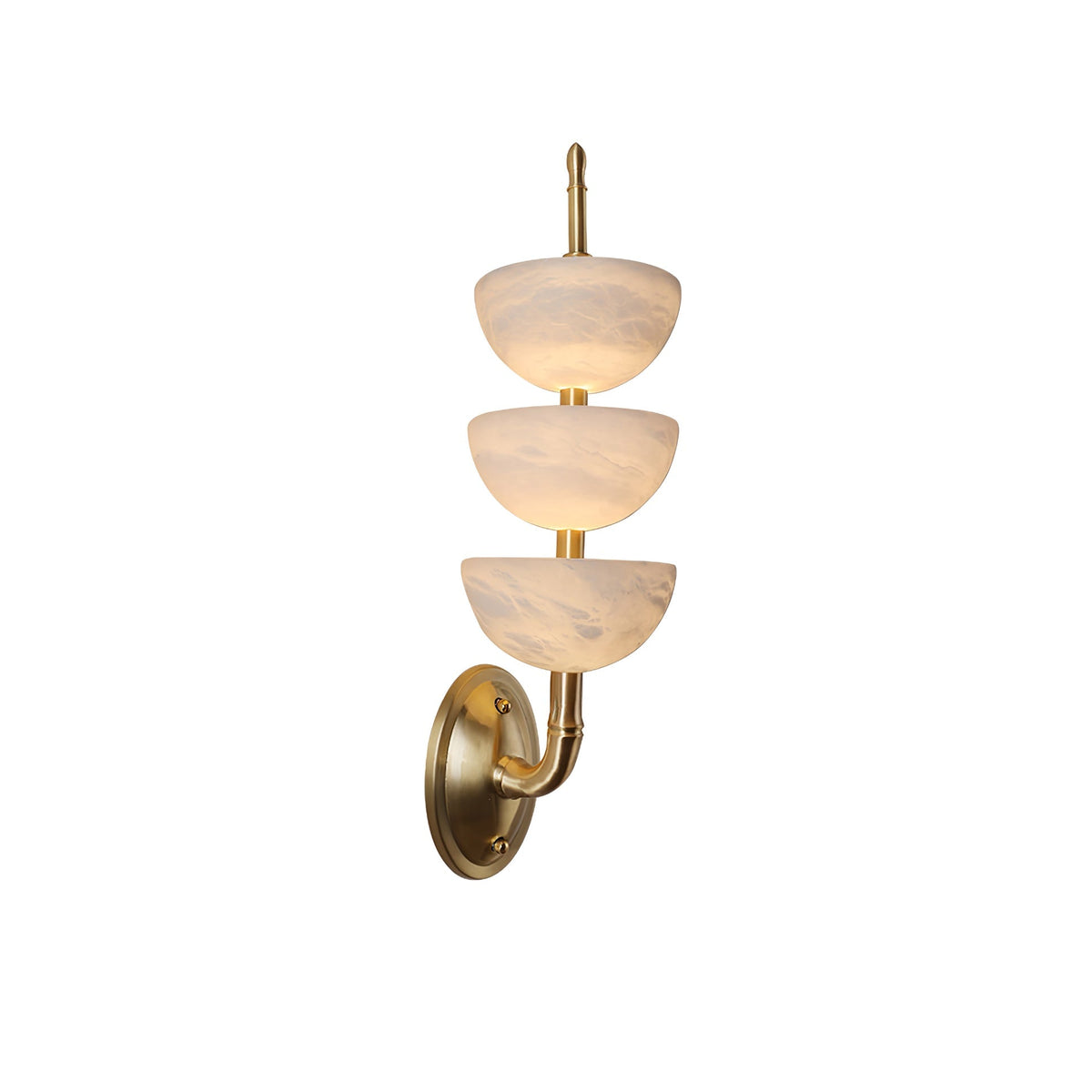 Pamio Triple Alabaster Indoor Wall Light