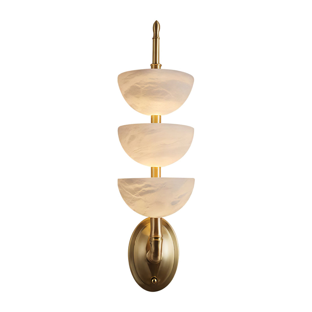 Pamio Triple Alabaster Indoor Wall Light