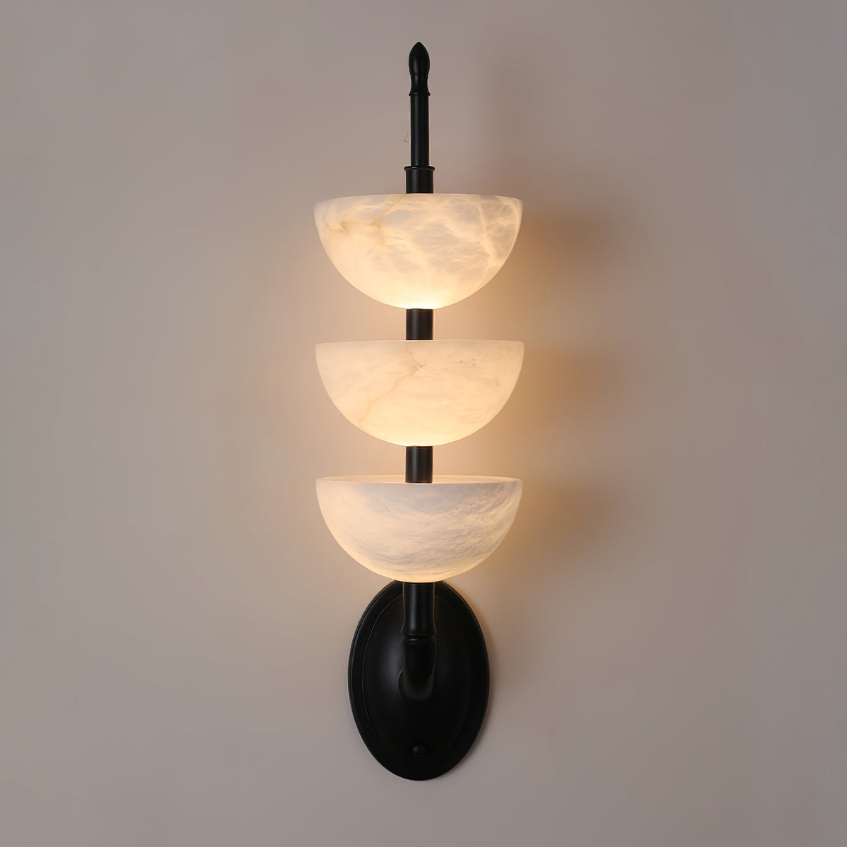 Pamio Triple Alabaster Indoor Wall Light