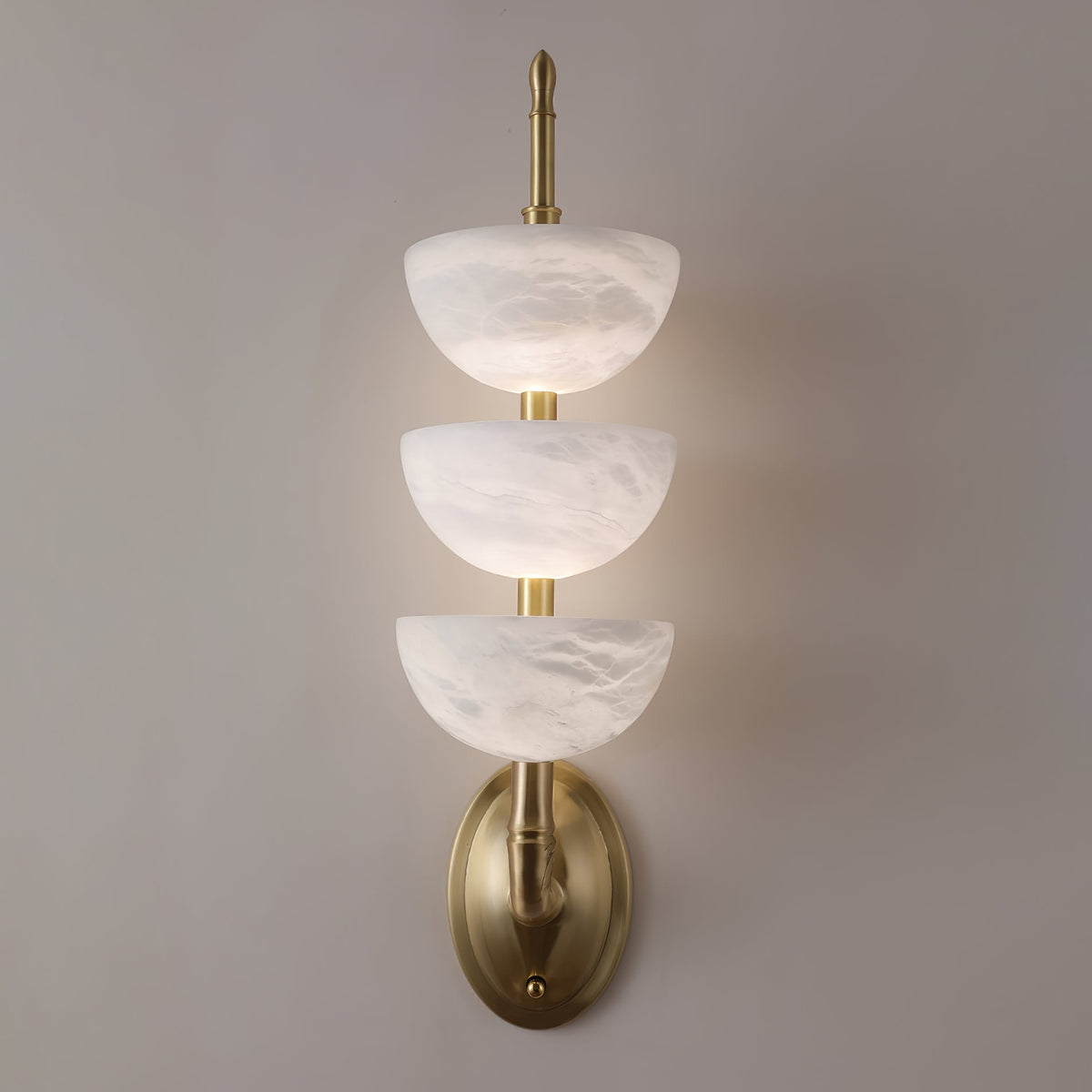 Pamio Triple Alabaster Indoor Wall Light