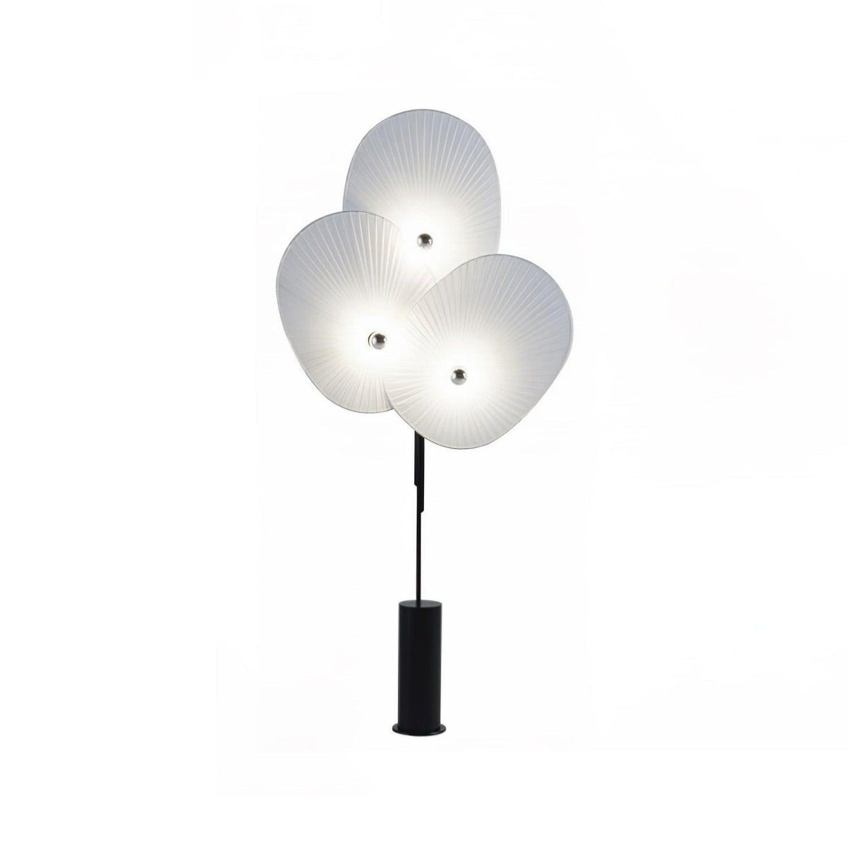 Scarlet Petal Fabric Floor Lamp