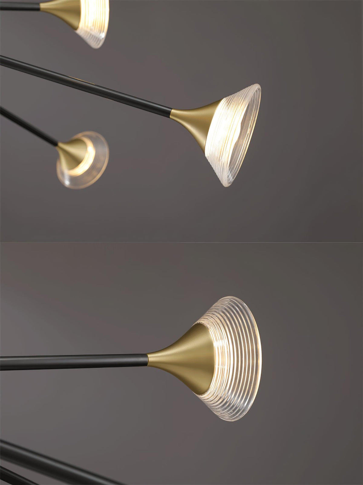 Myzoraris Mid Century Modern Glass Chandelier