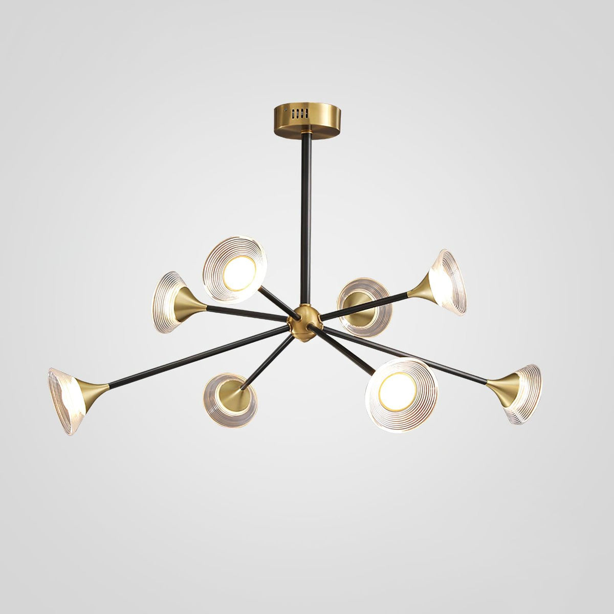 Myzoraris Mid Century Modern Glass Chandelier