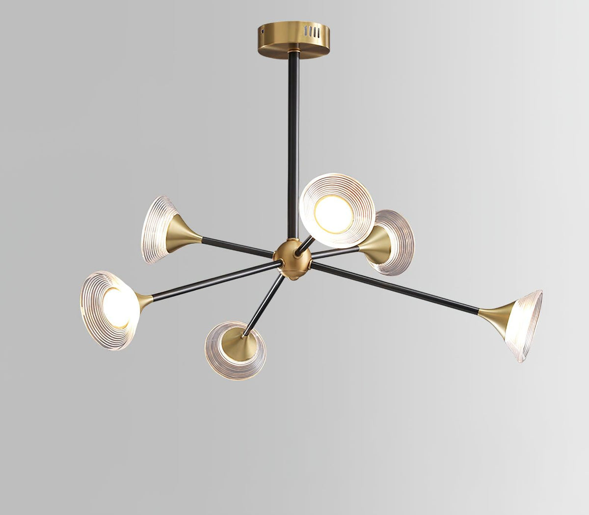 Myzoraris Mid Century Modern Glass Chandelier
