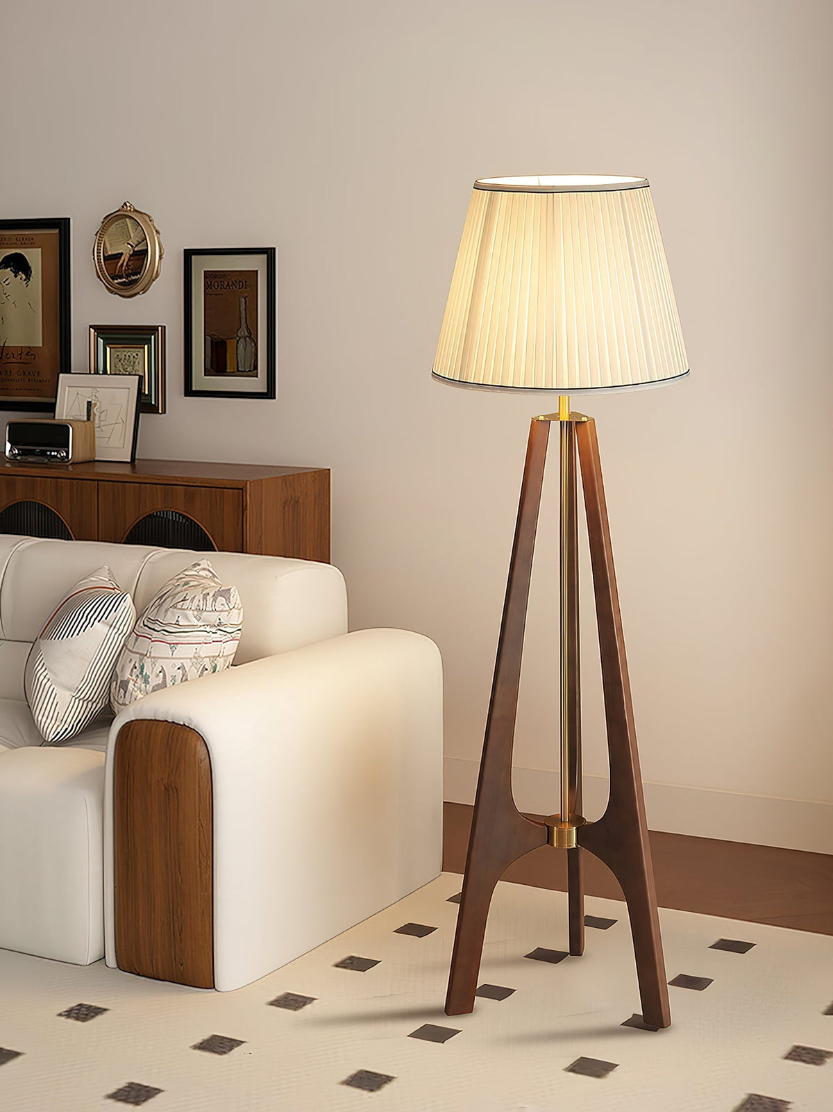 Halvyn Tripod Floor Lamp