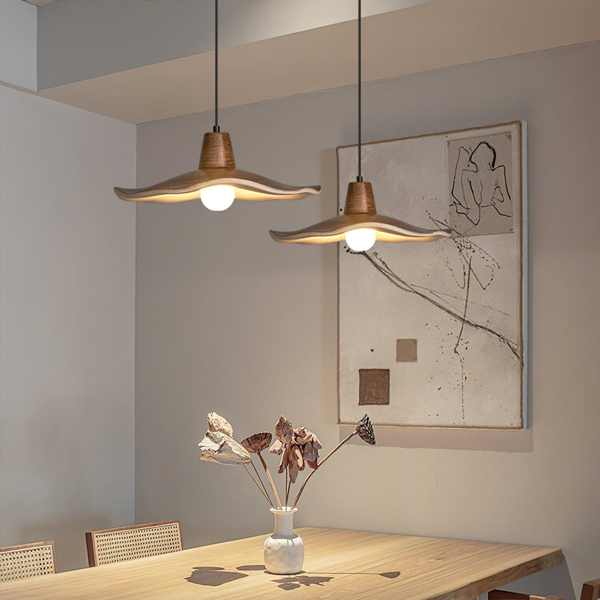 Veliviella Nordic Art Resin Pendant Lamp