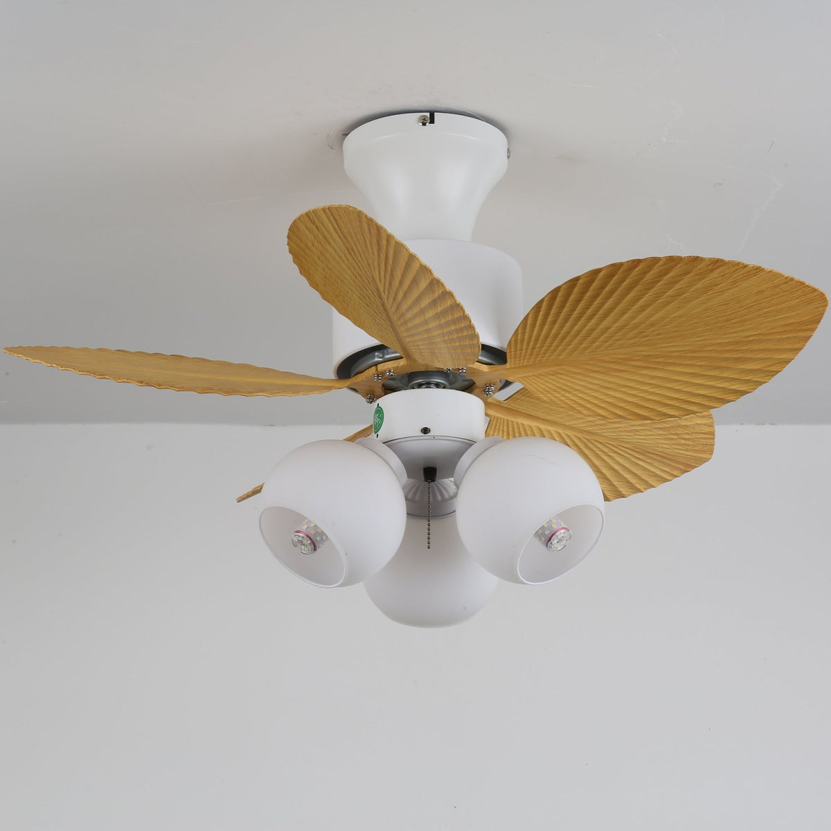 Marvella Vintage Wood Ceiling Fan Light