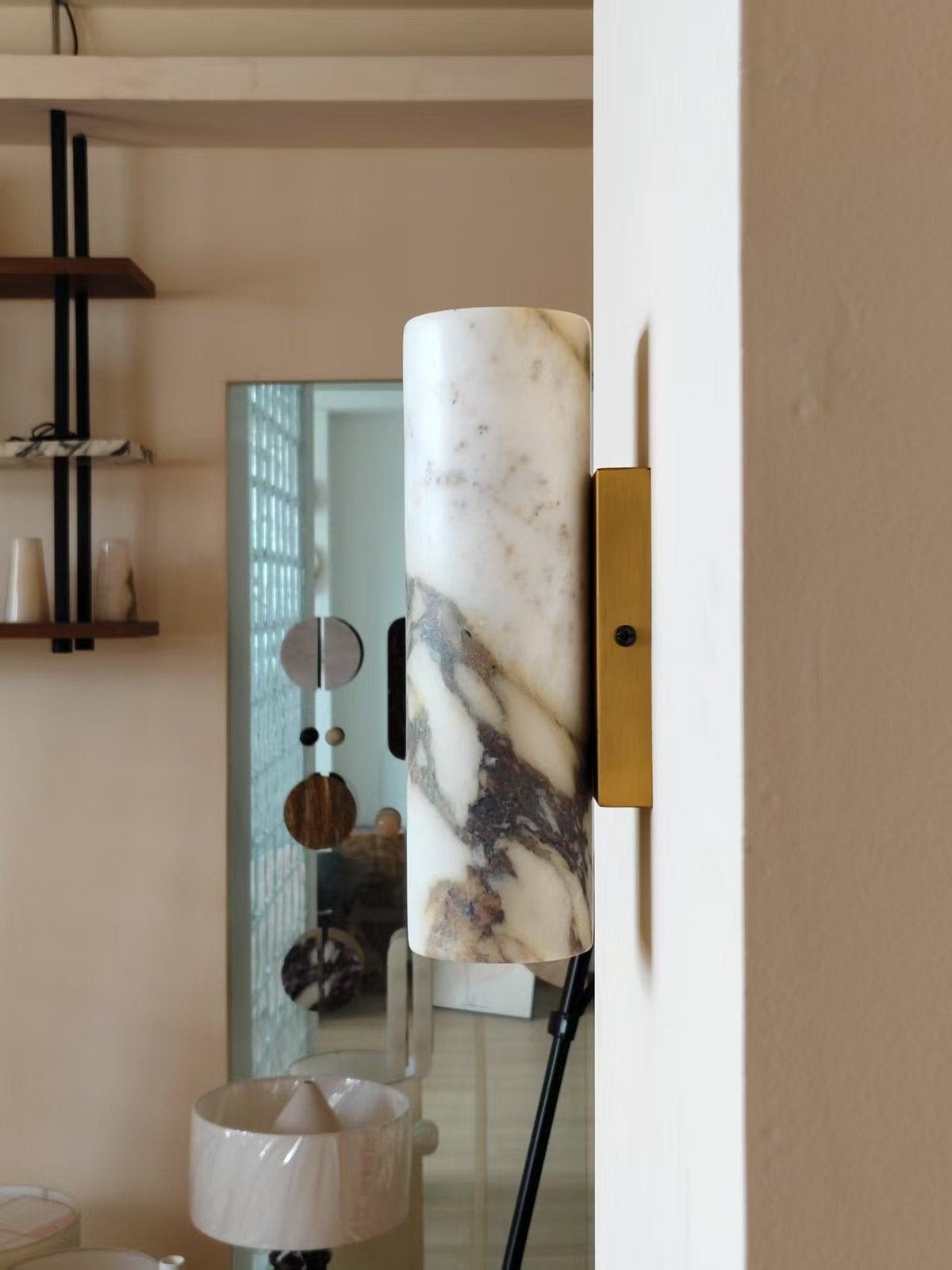 Kenoa Tubular Marble Indoor Wall Light