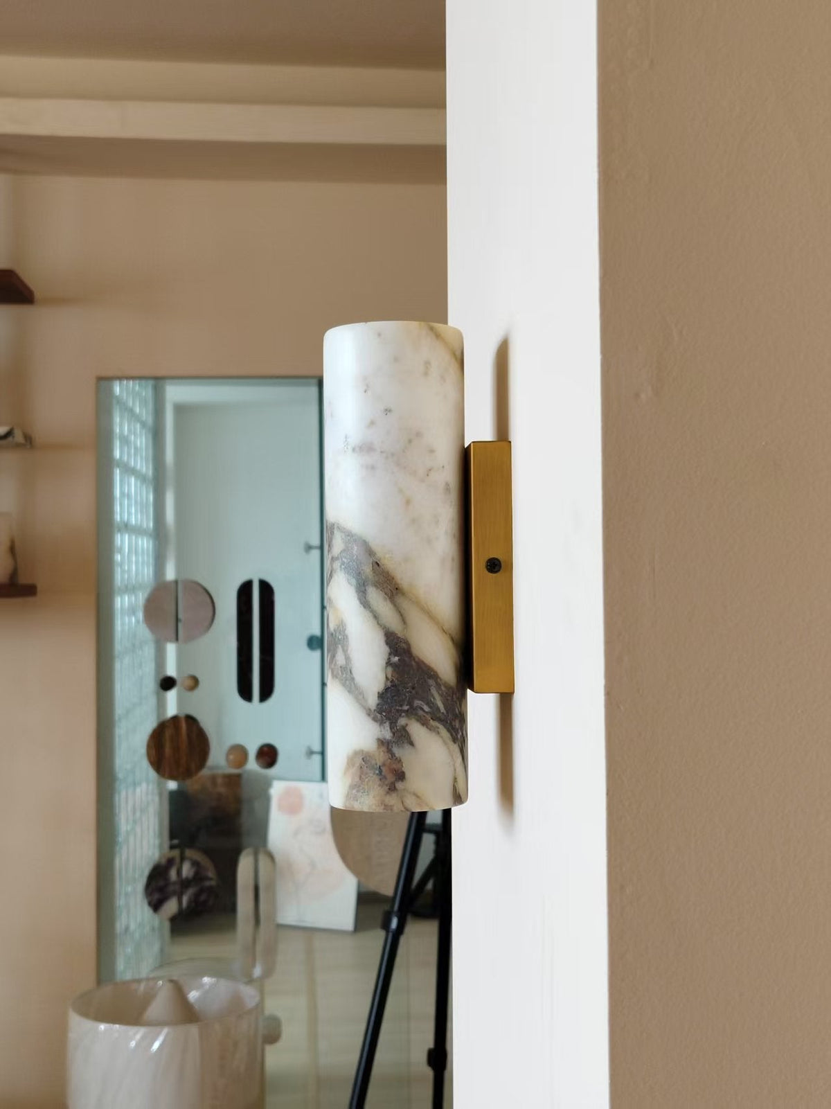 Kenoa Tubular Marble Indoor Wall Light