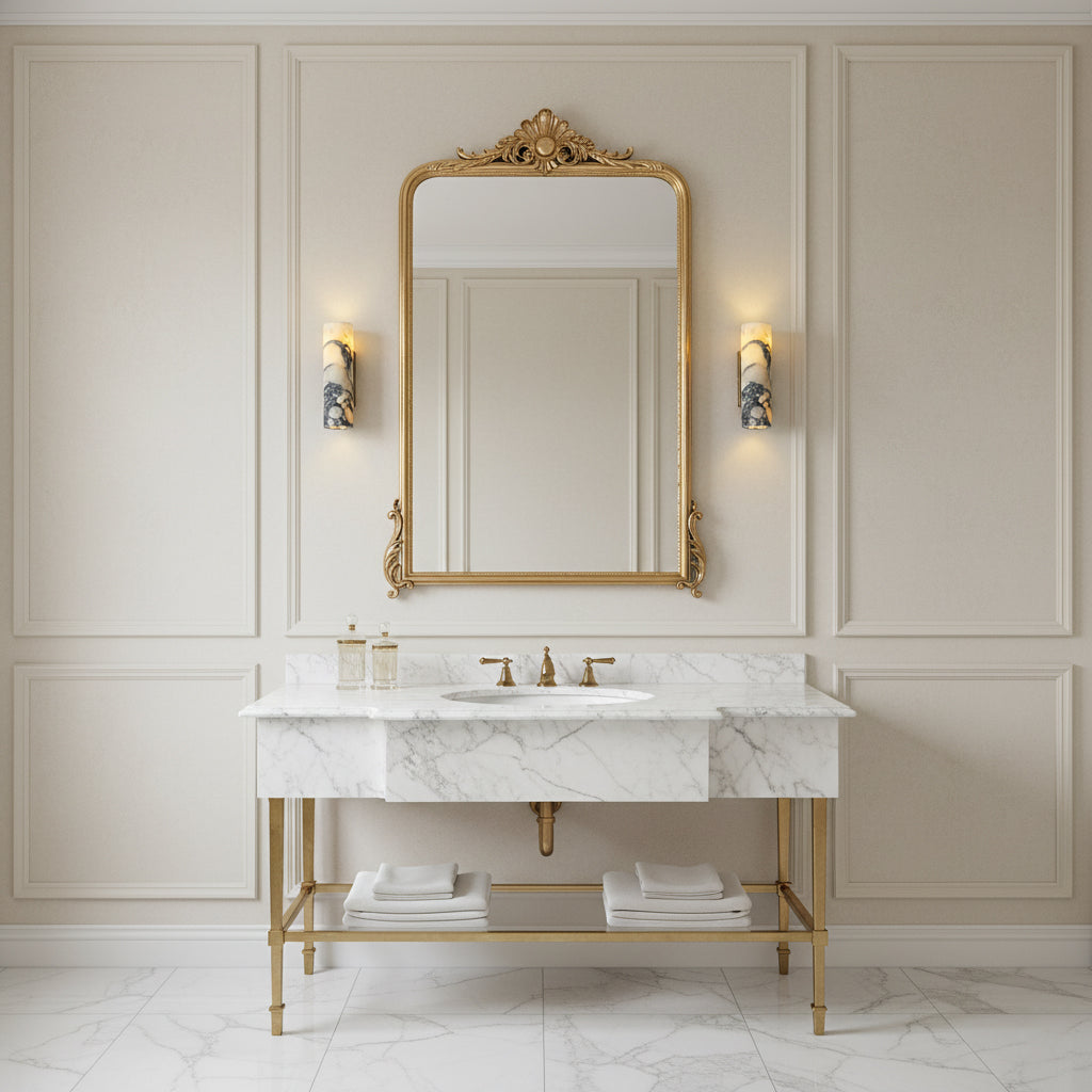 Kenoa Tubular Marble Indoor Wall Light
