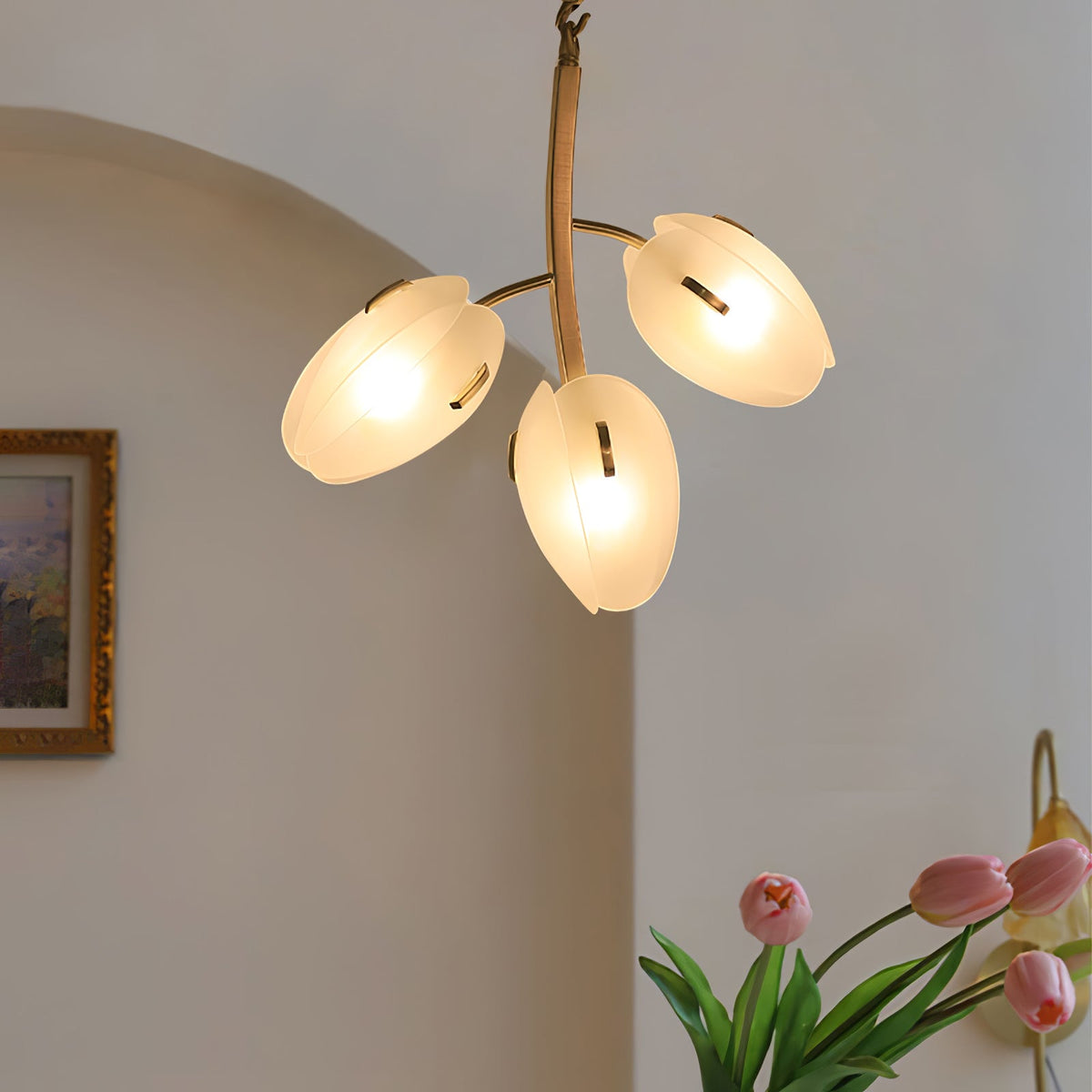 Blossom Contemporary Glass Chandelier