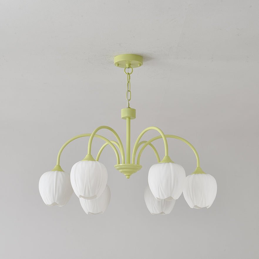 Gaina Tulip Matcha Chandelier