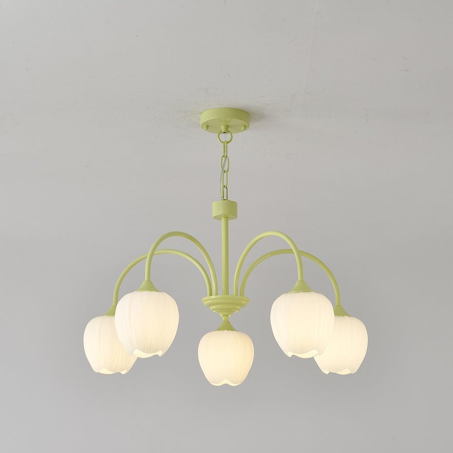 Gaina Tulip Matcha Chandelier