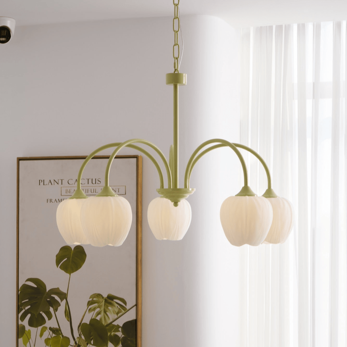 Gaina Tulip Matcha Chandelier