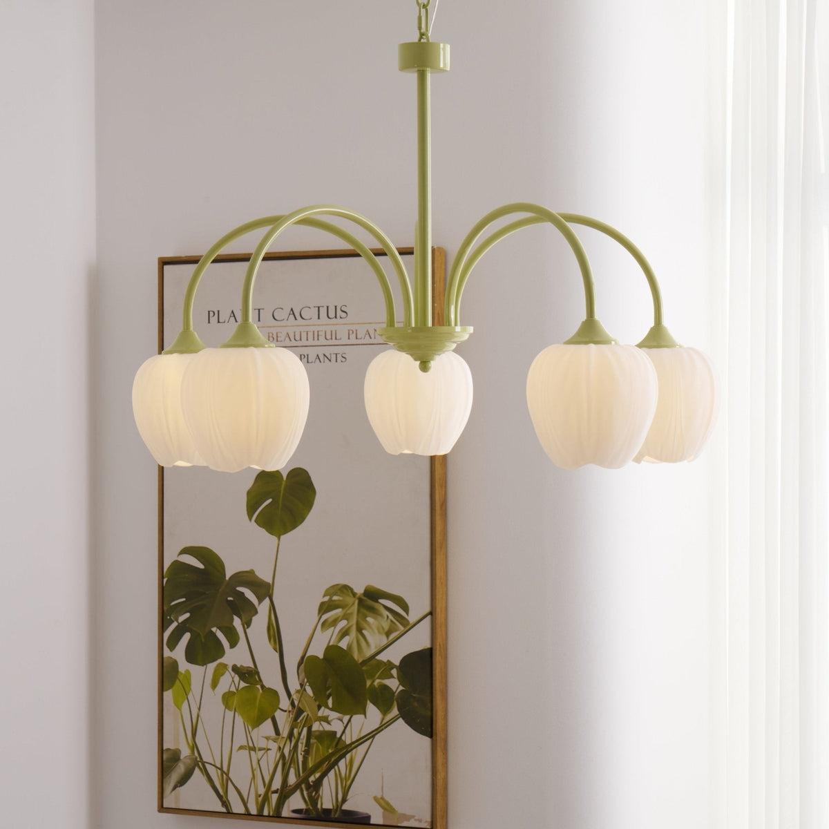 Gaina Tulip Matcha Chandelier