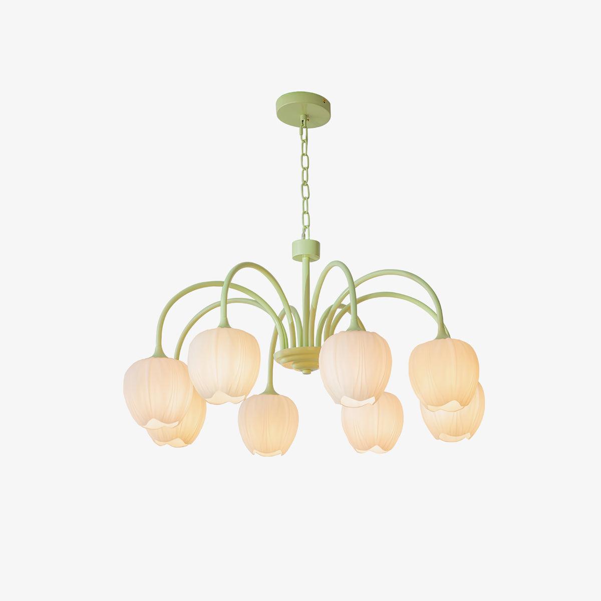 Gaina Tulip Matcha Chandelier