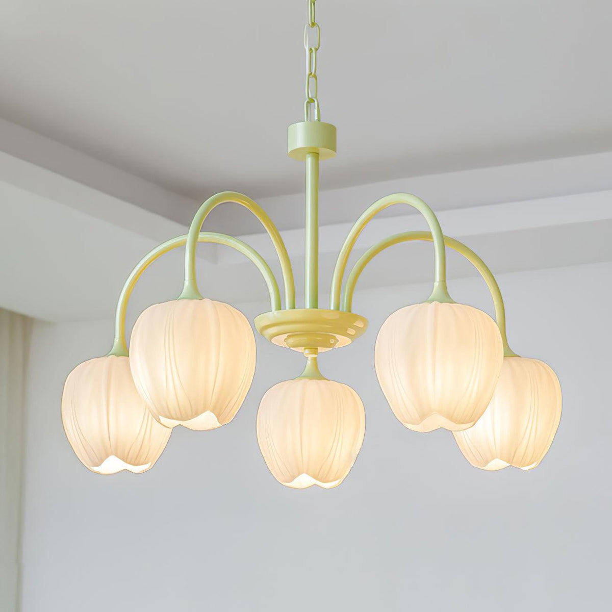 Gaina Tulip Matcha Chandelier
