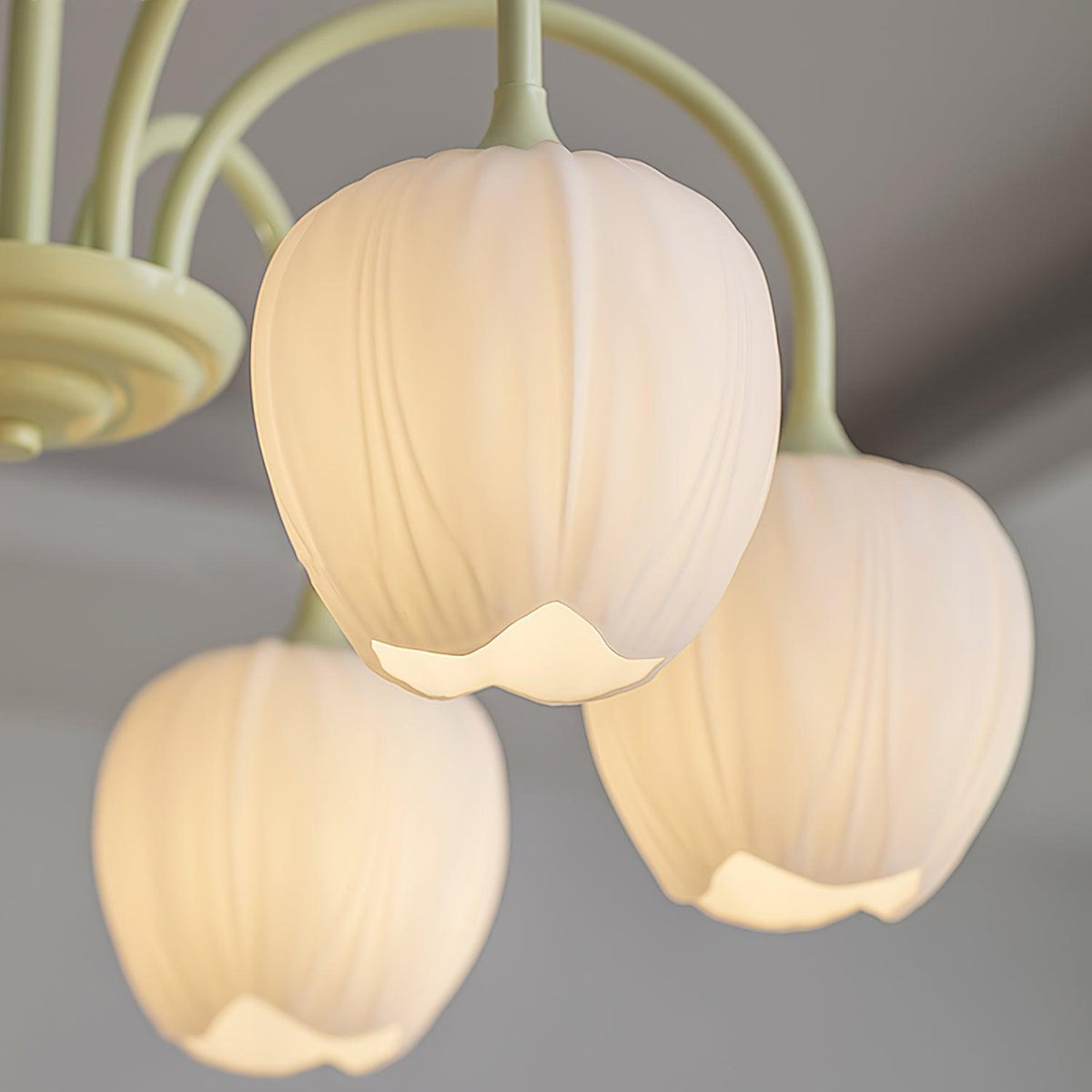 Gaina Tulip Matcha Chandelier
