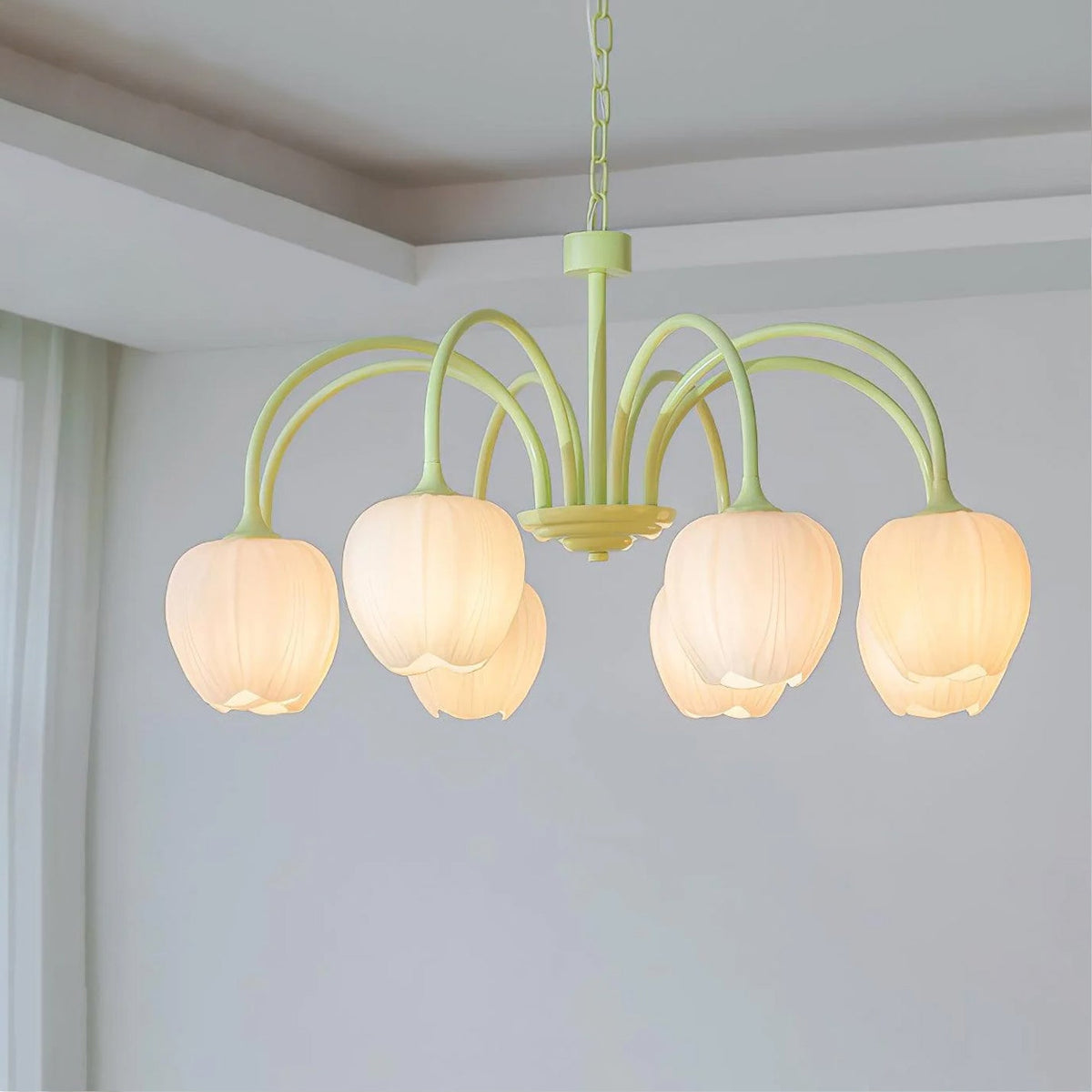 Gaina Tulip Matcha Chandelier